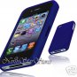 for APPLE iPHONE 4 4S 4G ATT SPRINT VERIZON HARD BLUE RUBBERIZED CASE COVER SKIN