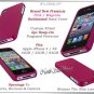 for APPLE iPHONE 4 4S 4G ATT SPRINT VERIZON HARD PINK RUBBERIZED CASE COVER SKIN