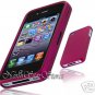 for APPLE iPHONE 4 4S 4G ATT SPRINT VERIZON HARD PINK RUBBERIZED CASE COVER SKIN