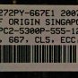 Sun 4GB PC2-5300P DDR2-667 MHz ECC Registered CL5 240-Pin DIMM