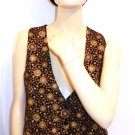 VTG 80s Stars and Moon Renaissance Style Vest Tuxedo Boyfriend S