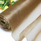 Silk organza, creamy coffee color, by the meter