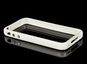 OEM SILICONE BUMPERS CASE FOR IPHONE 4 - White