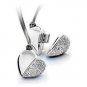 8 GB FLASH DRIVE CRYSTAL HEART SHAPE MEMORY STICK USB 2.0