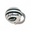 JOE NAMATH NEW YORK JETS SIGNED AUTOGRAPHED MINI HELMET MATCHING HOLOGRAMS NUMBERS AND COA