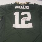Aaron Rodgers Green Bay Packers Hand Signed Green Football Jersey GAI GA COA