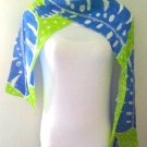 St.Barts Tropical Leaf Silk Scarf