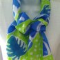 St.Barts Tropical Leaf Silk Scarf