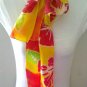 Tropical Hibiscus Silk Scarf