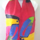 Tropical Toucan Silk Scarf