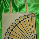 Gold Sea Shell Tote Bag