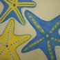 Yellow & Blue Starfishes Tote Bag