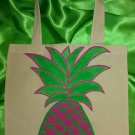 Pink Pineapple Tropical Tote Bag
