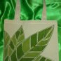 Abstract Green Leaves Tote Bag