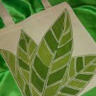 Abstract Green Leaves Tote Bag