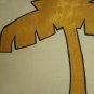 Gold Palm Tree Tropical Tote Bag