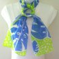 St.Barts Tropical Leaf Silk Scarf