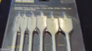 Pro Source 6 PC Flat Wood Drill