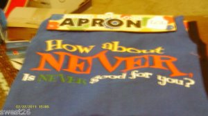 Laugh Out Loud Apron (How about Never)