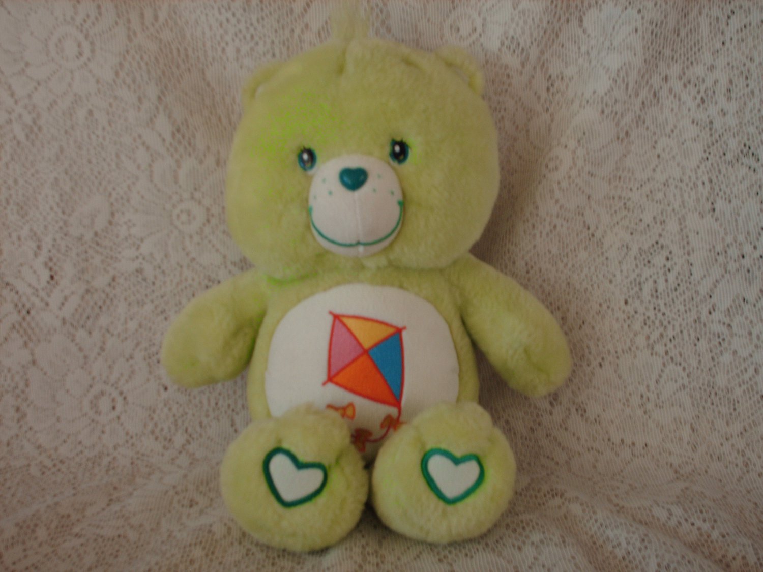 pink glow in the dark care bear