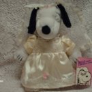 Rare Peanuts Snoopy Sister Belle Bride 10" Plush Toy Wearing Wedding Bridal Dress Rare Peanuts Snoopy Sister Belle Bride 10" Plush Toy Wearing Wedding Bridal Dress