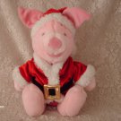 12" Santa Holiday Piglet Disney Store plush