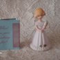 1981 ENESCO Growing Up Birthday Girls Blonde Figurine Age 5 with Box