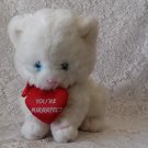 1983 Applause Wallace Berrie and Co. white kitten plush toy 1983 Applause Wallace Berrie and Co. white kitten plush toy