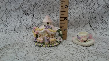 Mini Rabbit Wedding Collectable Tea Set