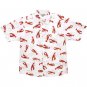 Seinfeld Cosmo Kramer Lobster Cabana Vacation Button Down Shirt White