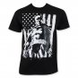 Batman Chalk American Flag Tee Shirt Black