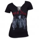 The Walking Dead Daryl Dixon Angel Wings Women's T-Shirt Black