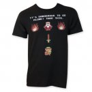 Nintendo Legend Of Zelda Dangerous Tee Shirt Black