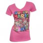 Nintendo Super Mario Women's Tee Shirt Pink