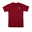 Star Trek Men's DS9 Command Uniform Costume Tee Shirt Red