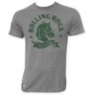 Rolling Rock Pop Top Horse Logo T-Shirt Gray