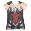 Wonder Woman 52 Costume Sublimation Juniors T-Shirt Red
