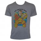 Fantastic Four First Family Marvel Comics Vintage Style T-Shirt Gray