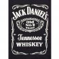 Jack Daniel's Whiskey Label Logo Ribbed Womens Tank Top Black