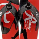 Rainier Beer Mens Beach Pool Flip Flops Sandals Red