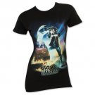 Back To The Future Women's Movie Poster Tee Shirt Black