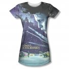 Edward Scissorhands Juniors Home Poster Sublimation Tee Shirt Blue