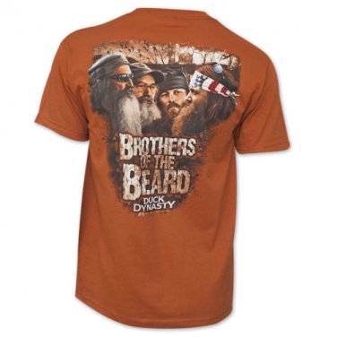 Duck Dynasty Beard Brothers Tee Shirt Orange