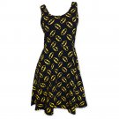 Batman Women's All Over Print Dress Black