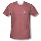 Star Trek Movie Engineering Uniform Costume Sublimation T-Shirt Red