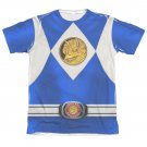 Power Rangers Emblem Costume Sublimation T-Shirt Blue