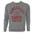 NFL Kansas City Chiefs Grey Junk Food Crewneck Sweatshirt Gray