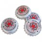 Bottle Top Coaster Set Silver