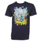 Minecraft Characters TShirt Blue