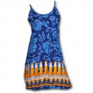 Corona Extra Bottles Womens Slip Rayon Beach Dress Blue